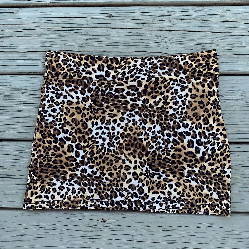 Cheetah Print Mini Skirt
